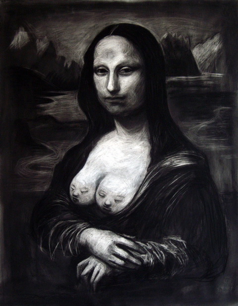 Anke Feuchtenberger Mona Lisa Selbdritt FB69 Galerie Mnster