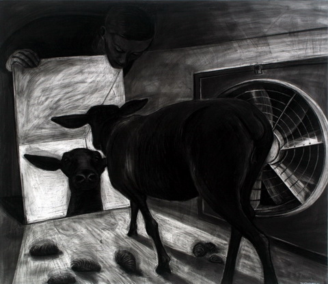 Anke Feuchtenberger Portrait eines Schafes FB69 Galerie Mnster